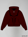 Heavy Zip Hoodie "CURSED" - OUTBLACK# product_type#